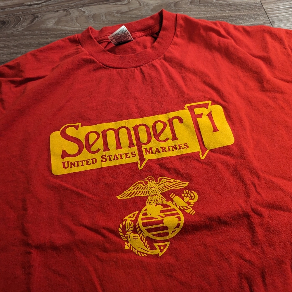 Vintage military graphic t shirt XL - Picture 3 of 3